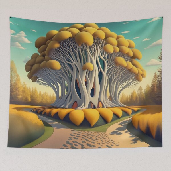 Item preview, Yellow Fungi Haven designed and sold by WhimsyRealm.