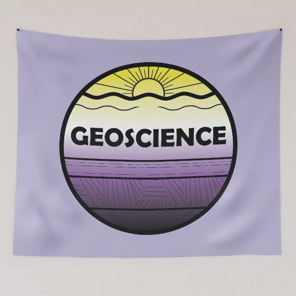 Item preview, Nonbinary Pride Geoscience Cross Section designed and sold by Gottalottarocks.