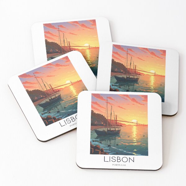 Item preview, A Pop Art Travel Print of Lisbon - Portugal  designed and sold by StudioRedKoala.