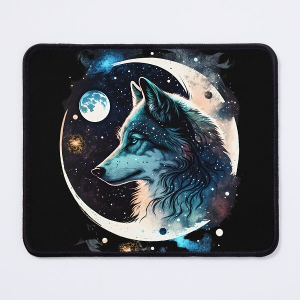 Item preview, Star wolf in the cosmos of magical worlds designed and sold by EternalDelight1.