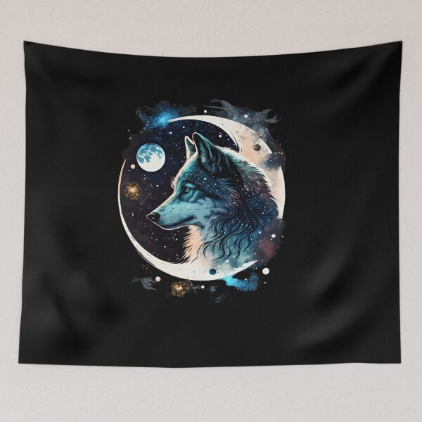 Item preview, Star wolf in the cosmos of magical worlds designed and sold by EternalDelight1.