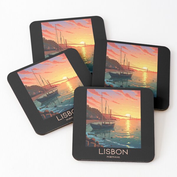 Item preview, A Pop Art Travel Print of Lisbon - Portugal  designed and sold by StudioRedKoala.