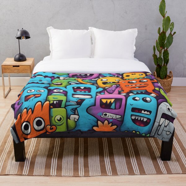 Item preview, Graffiti Street Art Monsters designed and sold by patterncrow.
