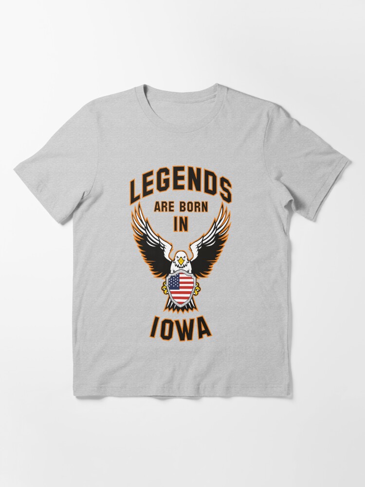 Alternate view of Legends are born in Iowa Essential T-Shirt