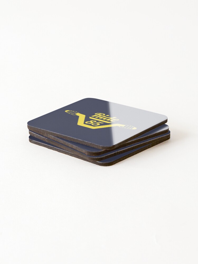 Thumbnail 4 of 5, Coasters (Set of 4), Ride85 Bars - Yellow designed and sold by Ride85.