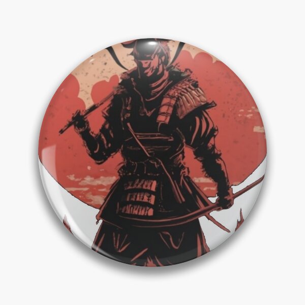 Item preview, Samurai Wielding Two Blades designed and sold by Chimp-Tees.