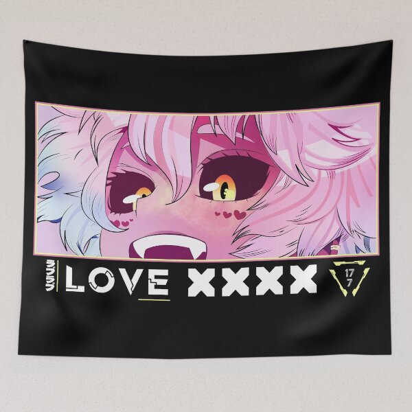 Item preview, Love and Happy Anime Eyes Cozy Typography Anime Art designed and sold by Otakurypto.