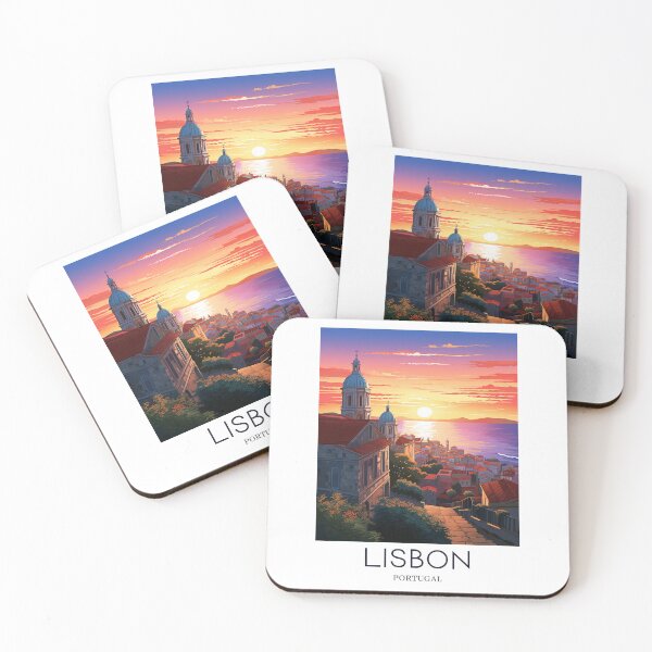 Item preview, A Pop Art Travel Print of Lisbon - Portugal  designed and sold by StudioRedKoala.