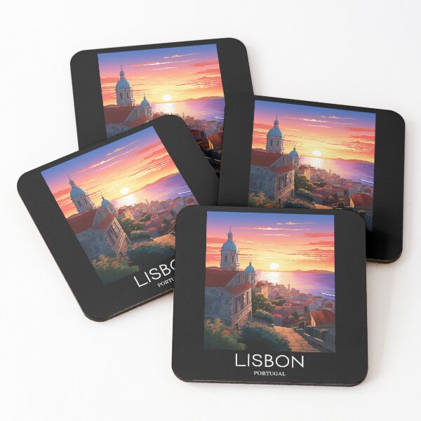 Item preview, A Pop Art Travel Print of Lisbon - Portugal  designed and sold by StudioRedKoala.