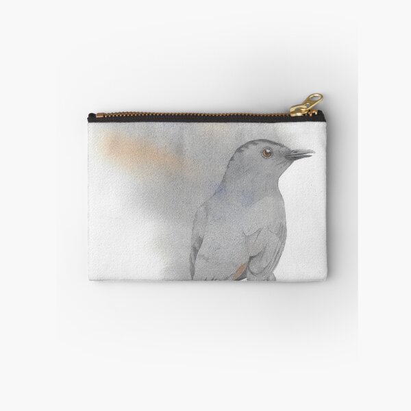 Item preview, Grey catbird watercolor bird portrait designed and sold by L'Atelier Oranjade.