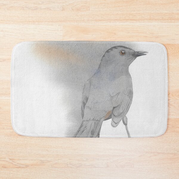 Item preview, Grey catbird watercolor bird portrait designed and sold by L'Atelier Oranjade.