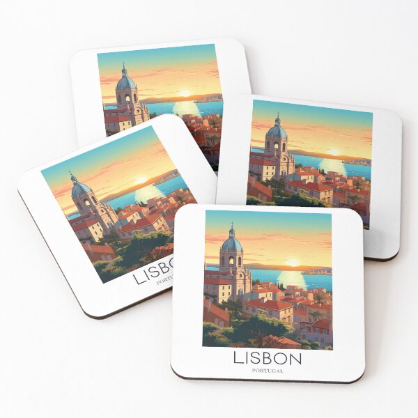 Item preview, A Pop Art Travel Print of Lisbon - Portugal  designed and sold by StudioRedKoala.