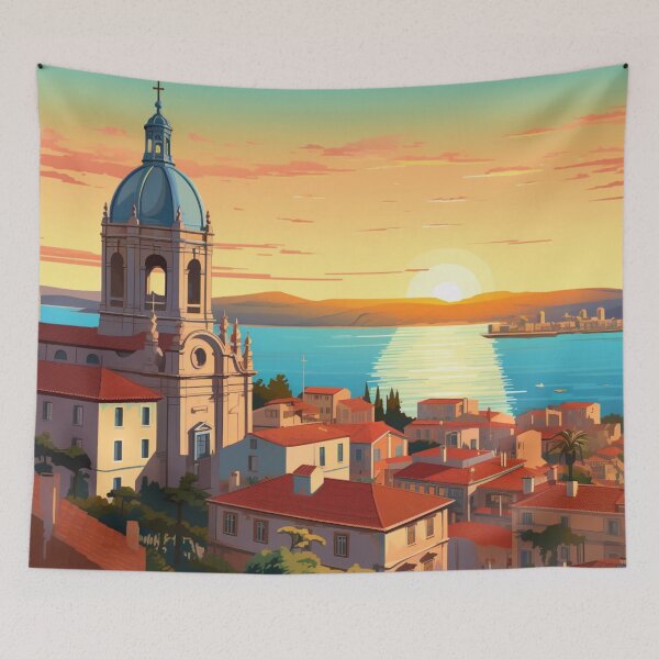 Item preview, A Pop Art Travel Print of Lisbon - Portugal  designed and sold by StudioRedKoala.