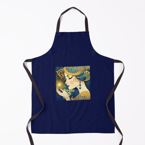 Item preview, I make your wishes come true! woman in profile blowing on magical gold powder: “Make a wish” written on the image designed and sold by Creativesphotos.
