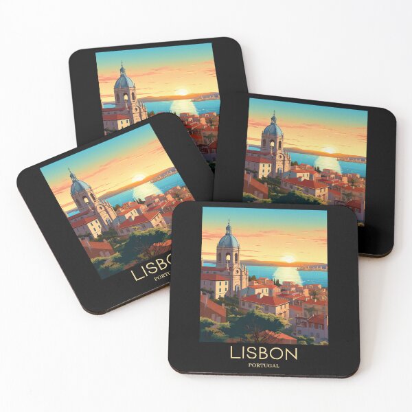Item preview, A Pop Art Travel Print of Lisbon - Portugal  designed and sold by StudioRedKoala.