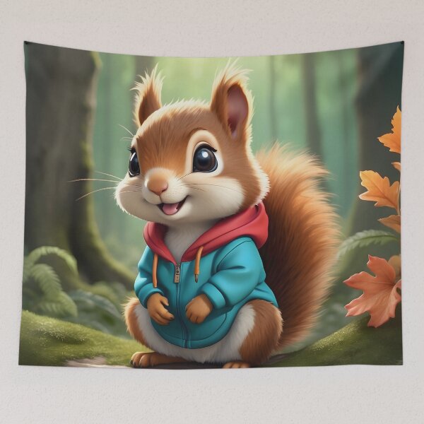 Item preview, Charming Squirrel designed and sold by TheCatsCorner.