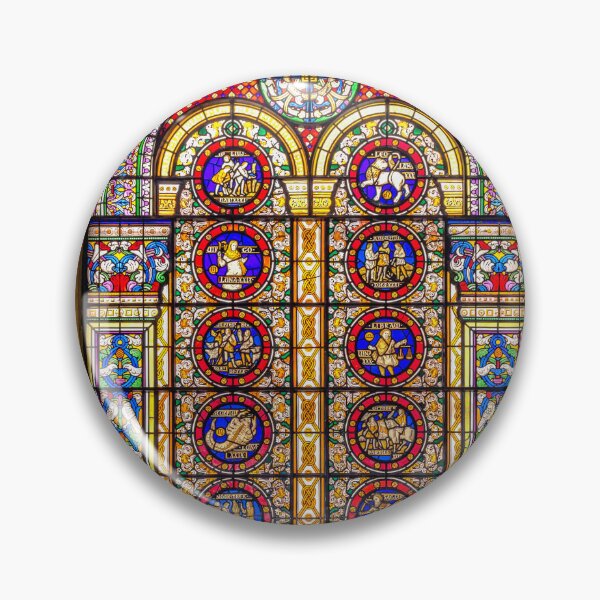 Item preview, Zodiac Stained Glass Window designed and sold by AJEvans.