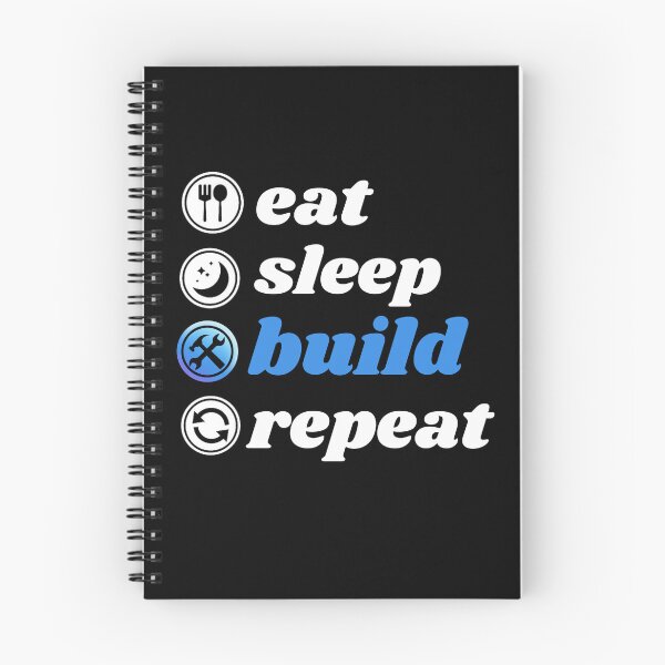 Item preview, Cool Eat Sleep Build Repeat quote, Building Blocks Bricks Master Builder designed and sold by Modren-design.