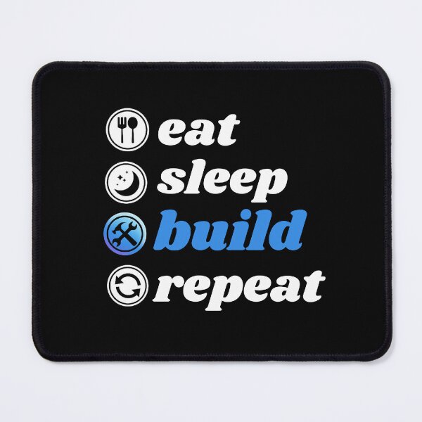 Item preview, Cool Eat Sleep Build Repeat quote, Building Blocks Bricks Master Builder designed and sold by Modren-design.