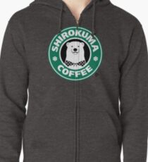 Shirokuma Coffee Hoodie mit Reißverschluss