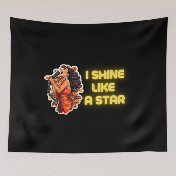 Item preview, I Shine Like A Star T-Shirt sticker wall design for all the stars out there! designed and sold by NatalieArtiste.
