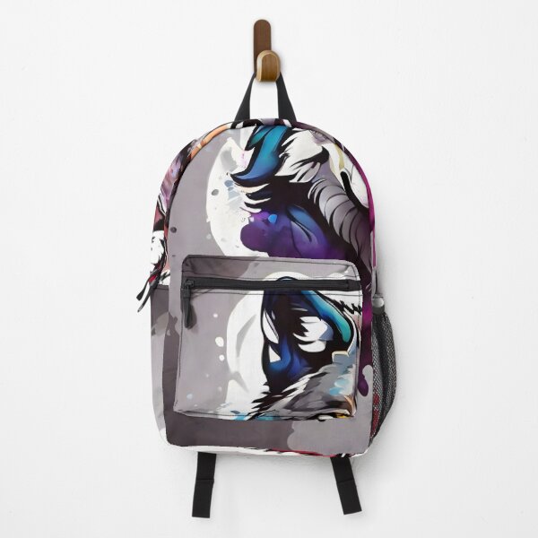 Item preview, Watercolor front facing strong colorful wolf logo designed and sold by RAILGUNWII.