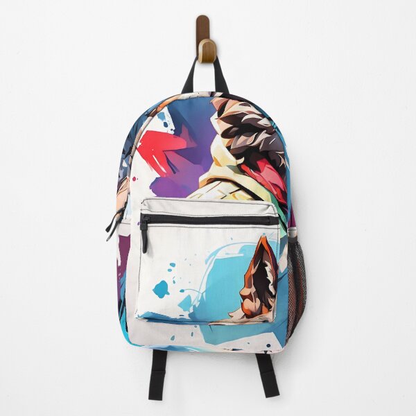 Item preview, Watercolor front facing strong colorful wolf logo, designed and sold by RAILGUNWII.