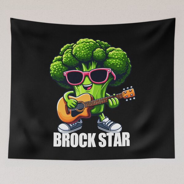 Item preview, Brock Star - Funny Broccoli Pun designed and sold by Meliafroggy.