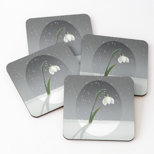 Item preview, White Snowdrop Flower Blooming in Winter designed and sold by LJArtworkDesign.