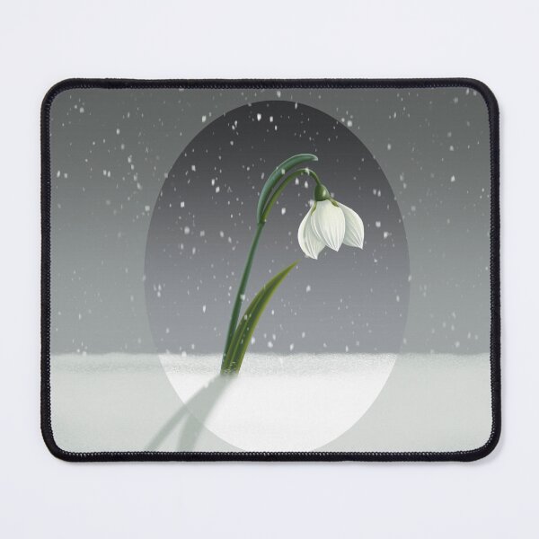 Item preview, White Snowdrop Flower Blooming in Winter designed and sold by LJArtworkDesign.