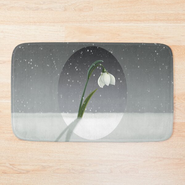 Item preview, White Snowdrop Flower Blooming in Winter designed and sold by LJArtworkDesign.