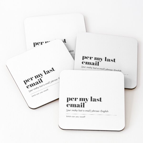 Item preview, Decoding the Subtleties: Unraveling the Meaning Behind 'Per My Last Email' ver2 designed and sold by IvintageArt.