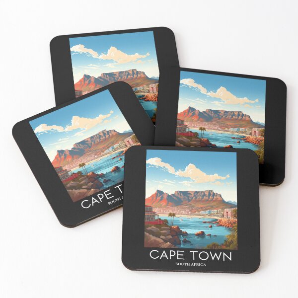 Item preview, A Pop Art Travel Print of Cape Town - South Africa designed and sold by StudioRedKoala.