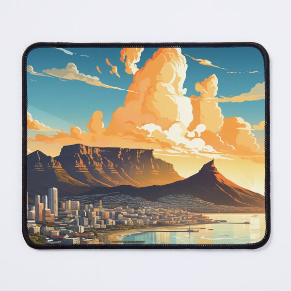Item preview, A Pop Art Travel Print of Cape Town - South Africa  designed and sold by StudioRedKoala.