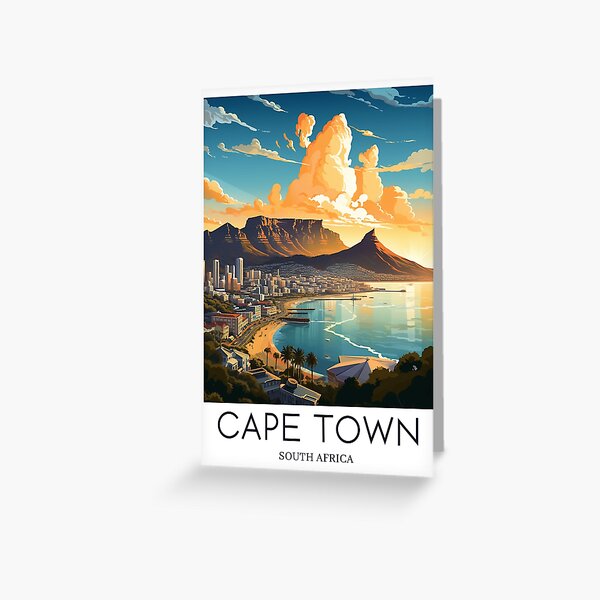 Item preview, A Pop Art Travel Print of Cape Town - South Africa  designed and sold by StudioRedKoala.