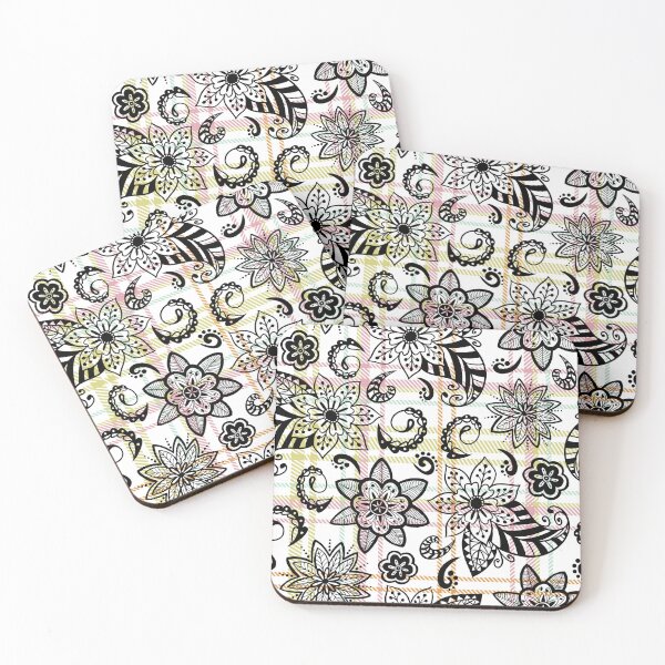 Item preview, Elegant Decorative Plaid Paisleys and Flowers Seamless Pattern designed and sold by OrangeMG.