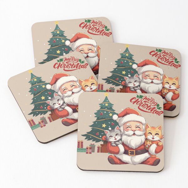 Item preview, Christmas Santa with cats designed and sold by ME-World.