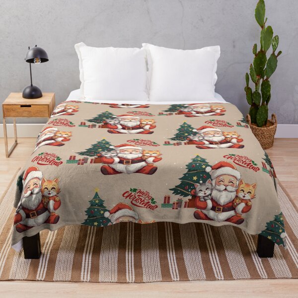 Item preview, Christmas Santa with cats designed and sold by ME-World.