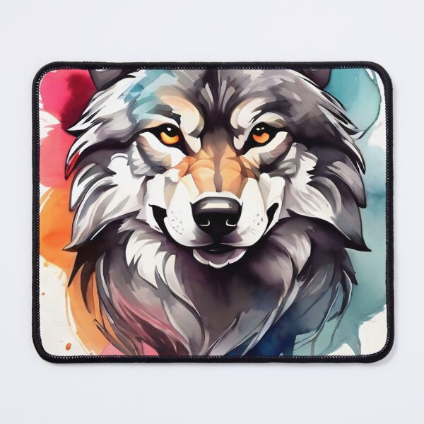 Item preview, strong colorful wolf logo designed and sold by RAILGUNWII.