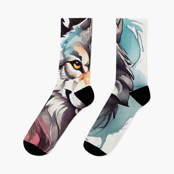 Item preview, strong colorful wolf logo designed and sold by RAILGUNWII.