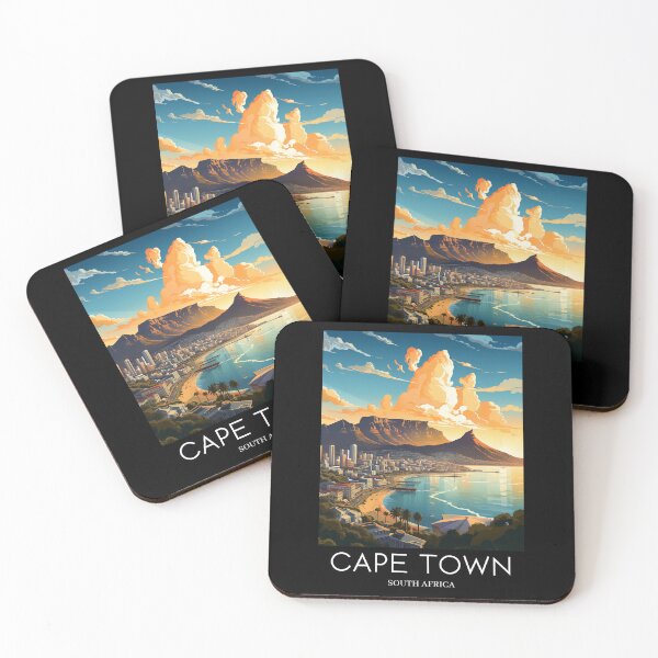 Item preview, A Pop Art Travel Print of Cape Town - South Africa  designed and sold by StudioRedKoala.
