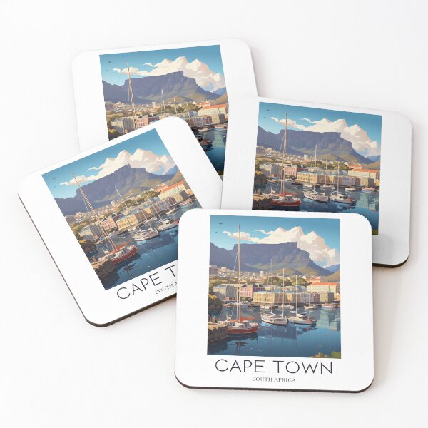 Item preview, A Pop Art Travel Print of Cape Town - South Africa designed and sold by StudioRedKoala.