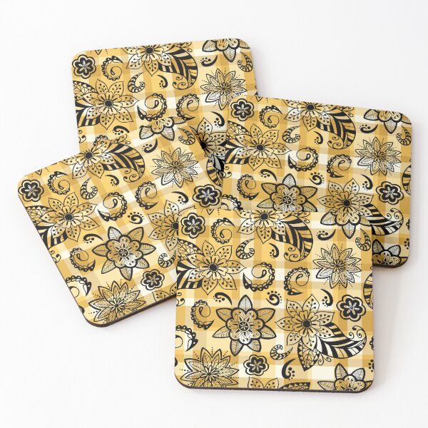 Item preview, Elegant Decorative Plaid Paisleys and Flowers Seamless Pattern designed and sold by OrangeMG.