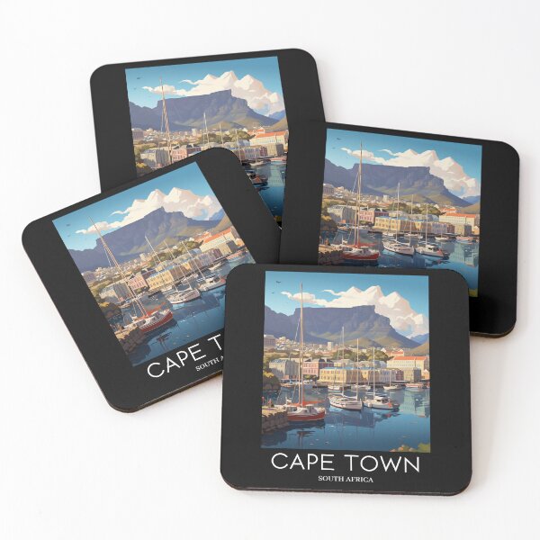 Item preview, A Pop Art Travel Print of Cape Town - South Africa designed and sold by StudioRedKoala.