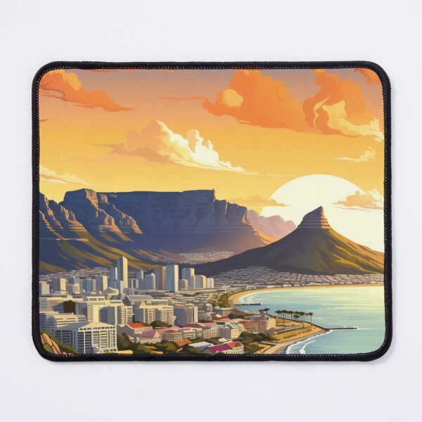 Item preview, A Pop Art Travel Print of Cape Town - South Africa  designed and sold by StudioRedKoala.