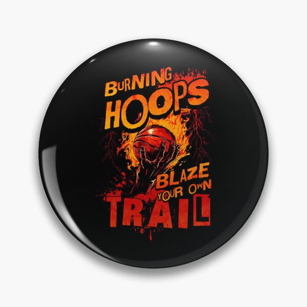 Item preview, Basketball Burning Hoops Blaze Your Own Trail designed and sold by OmmeDesigns.