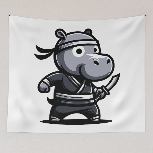 Item preview, Stealthy Hippo Ninja designed and sold by RyanBelandres.