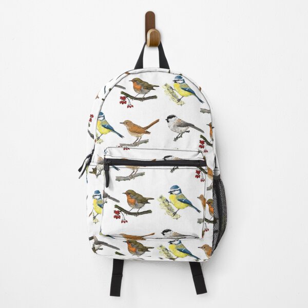 Item preview, four European songbirds white background designed and sold by yaoyao-friends.