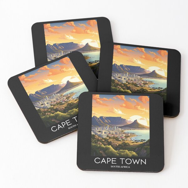 Item preview, A Pop Art Travel Print of Cape Town - South Africa designed and sold by StudioRedKoala.