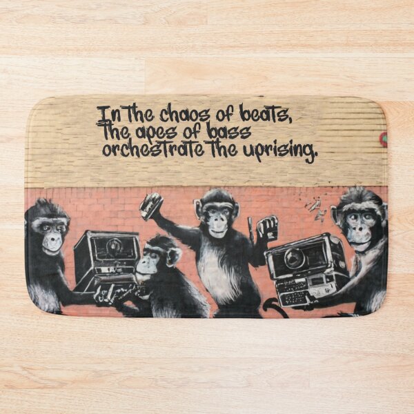 Item preview, Dj Monkey Stencil Graffiti designed and sold by Bomax121.